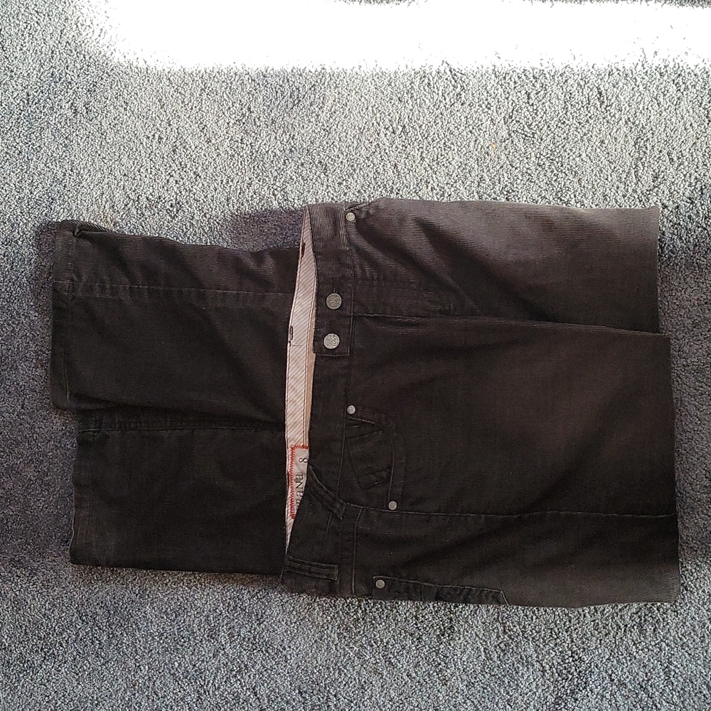 Prana size 8 black corduroy pants